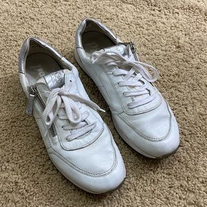 Paul Green Avery white and silver sneakers size UK 7.5 gently worn